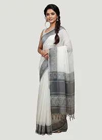 MAHESHWARI HANDLOOM COTTON SILK SAREE - Master