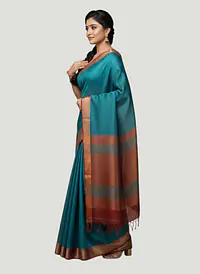 MAHESHWARI HANDLOOM COTTON SILK SAREE - Master