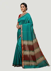 MAHESHWARI HANDLOOM COTTON SILK SAREE - Master