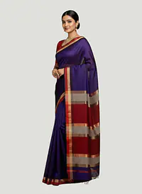 MAHESHWARI HANDLOOM COTTON SILK SAREE - Master
