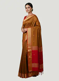MAHESHWARI HANDLOOM COTTON SILK SAREE - Master