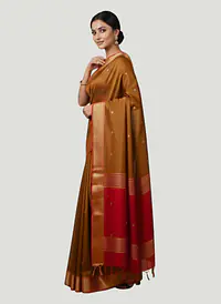 MAHESHWARI HANDLOOM COTTON SILK SAREE - Master
