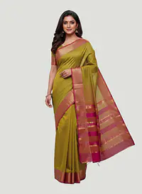 MAHESHWARI HANDLOOM COTTON SILK SAREE - Master