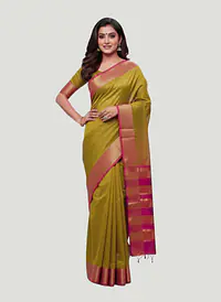 MAHESHWARI HANDLOOM COTTON SILK SAREE - Master