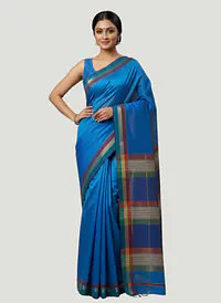 MAHESHWARI HANDLOOM COTTON SILK SAREE - Master