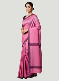MAHESHWARI HANDLOOM COTTON SILK SAREE - Master