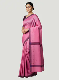 MAHESHWARI HANDLOOM COTTON SILK SAREE - Master