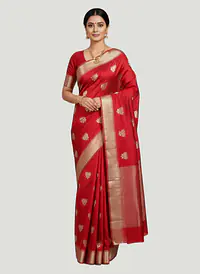 CHANDERI KAMAL BUTTA SAREE - Master