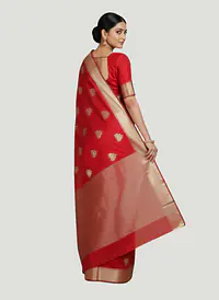 CHANDERI KAMAL BUTTA SAREE - Master