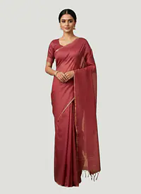 MAHESHWARI HANDLOOM COTTON SILK SAREE - Master