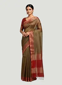 MAHESHWARI HANDLOOM COTTON SILK SAREE - Master