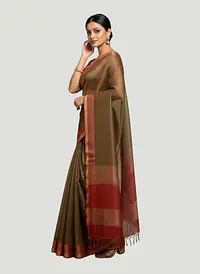 MAHESHWARI HANDLOOM COTTON SILK SAREE - Master
