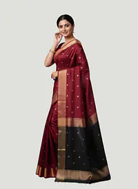 MAHESHWARI HANDLOOM COTTON SILK SAREE - Master