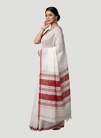 MAHESHWARI HANDLOOM COTTON SILK SAREE - Master