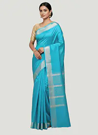 MAHESHWARI HANDLOOM COTTON SILK SAREE - Master