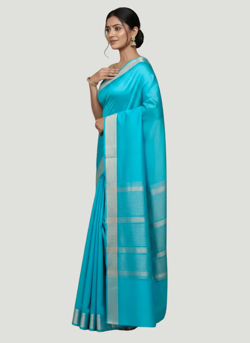 MAHESHWARI HANDLOOM COTTON SILK SAREE - Master