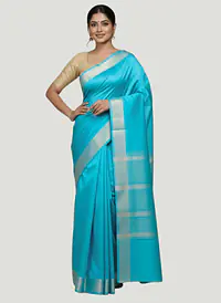 MAHESHWARI HANDLOOM COTTON SILK SAREE - Master