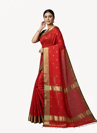 MAHESHWARI HANDLOOM COTTON SILK SAREE - Master