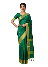 MAHESHWARI HANDLOOM COTTON SILK SAREE - Master