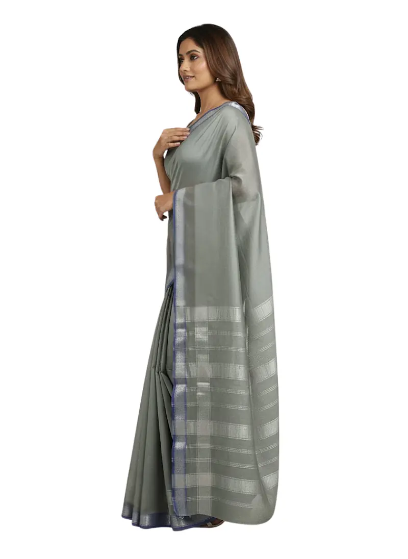 MAHESHWARI HANDLOOM COTTON SILK SAREE - Master