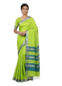 MAHESHWARI HANDLOOM COTTON SILK SAREE - Master
