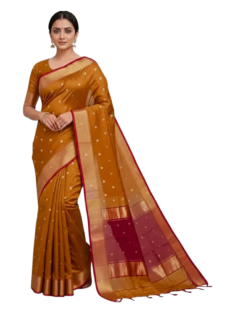 MAHESHWARI HANDLOOM COTTON SILK SAREE - Master