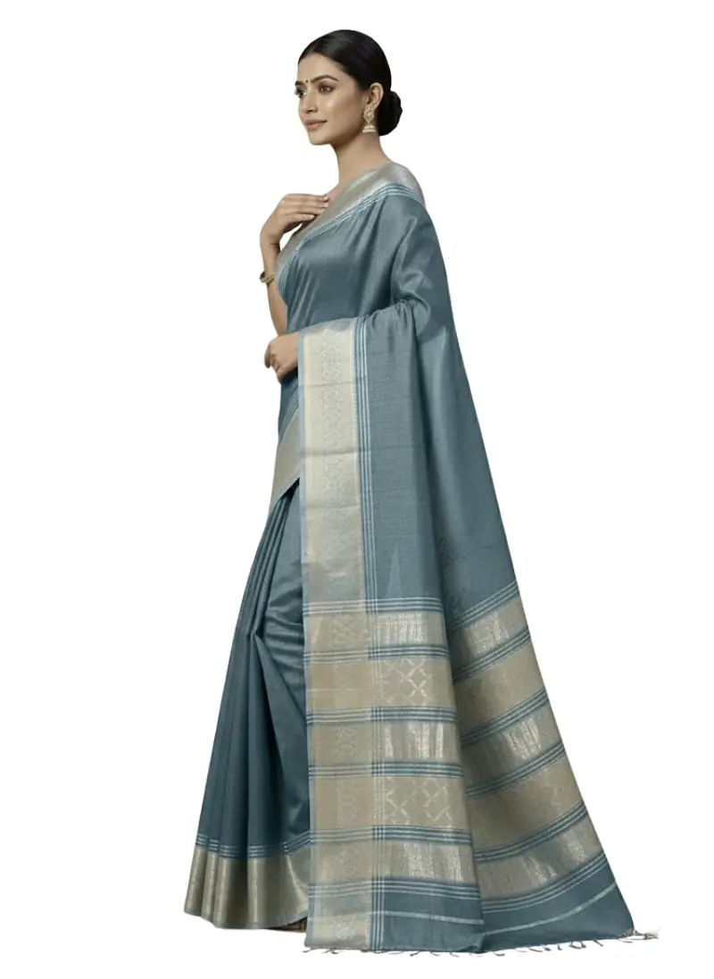 MAHESHWARI HANDLOOM COTTON SILK SAREE - Master