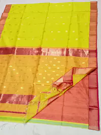 MAHESHWARI HANDLOOM COTTON SILK SAREE - Master