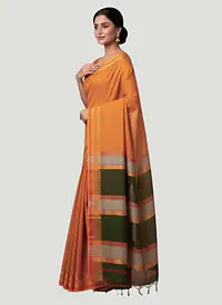 MAHESHWARI HANDLOOM COTTON SILK SAREE - Master