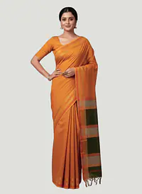 MAHESHWARI HANDLOOM COTTON SILK SAREE - Master