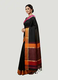 MAHESHWARI HANDLOOM COTTON SILK SAREE - Master