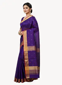 MAHESHWARI HANDLOOM COTTON SILK SAREE - Master