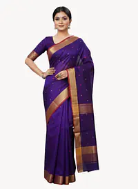 MAHESHWARI HANDLOOM COTTON SILK SAREE - Master
