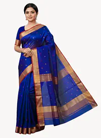 MAHESHWARI HANDLOOM COTTON SILK SAREE - Master