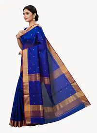 MAHESHWARI HANDLOOM COTTON SILK SAREE - Master