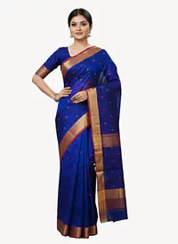 MAHESHWARI HANDLOOM COTTON SILK SAREE - Master