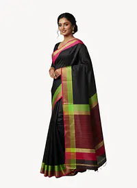 MAHESHWARI HANDLOOM COTTON SILK SAREE - Master