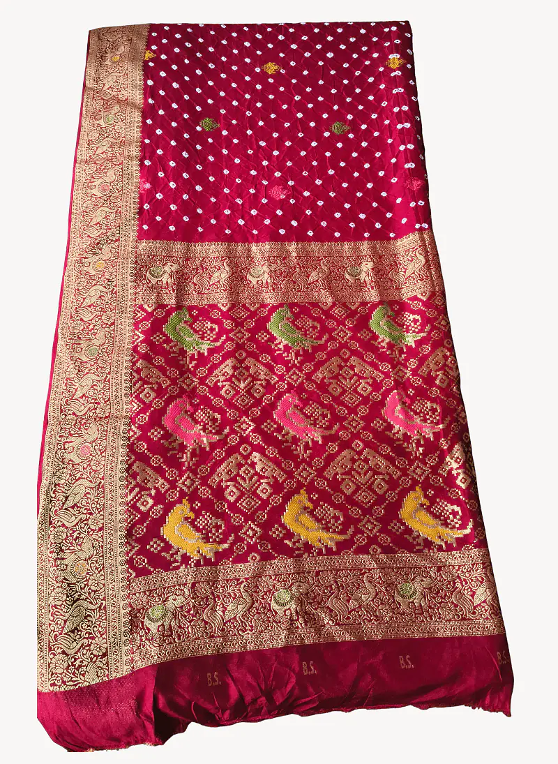 Jamnagari Bandhani Saree - Master