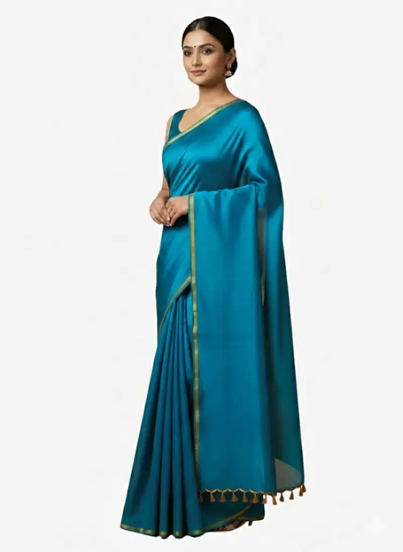 MAHESHWARI HANDLOOM COTTON SILK SAREE - Master