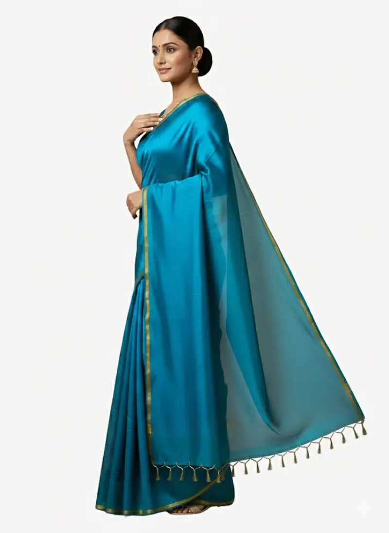 MAHESHWARI HANDLOOM COTTON SILK SAREE - Master