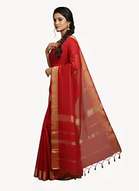MAHESHWARI HANDLOOM COTTON SILK SAREE - Master