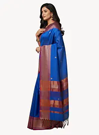 MAHESHWARI HANDLOOM COTTON SILK SAREE - Master