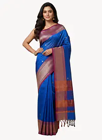 MAHESHWARI HANDLOOM COTTON SILK SAREE - Master