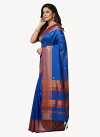 MAHESHWARI HANDLOOM COTTON SILK SAREE - Master