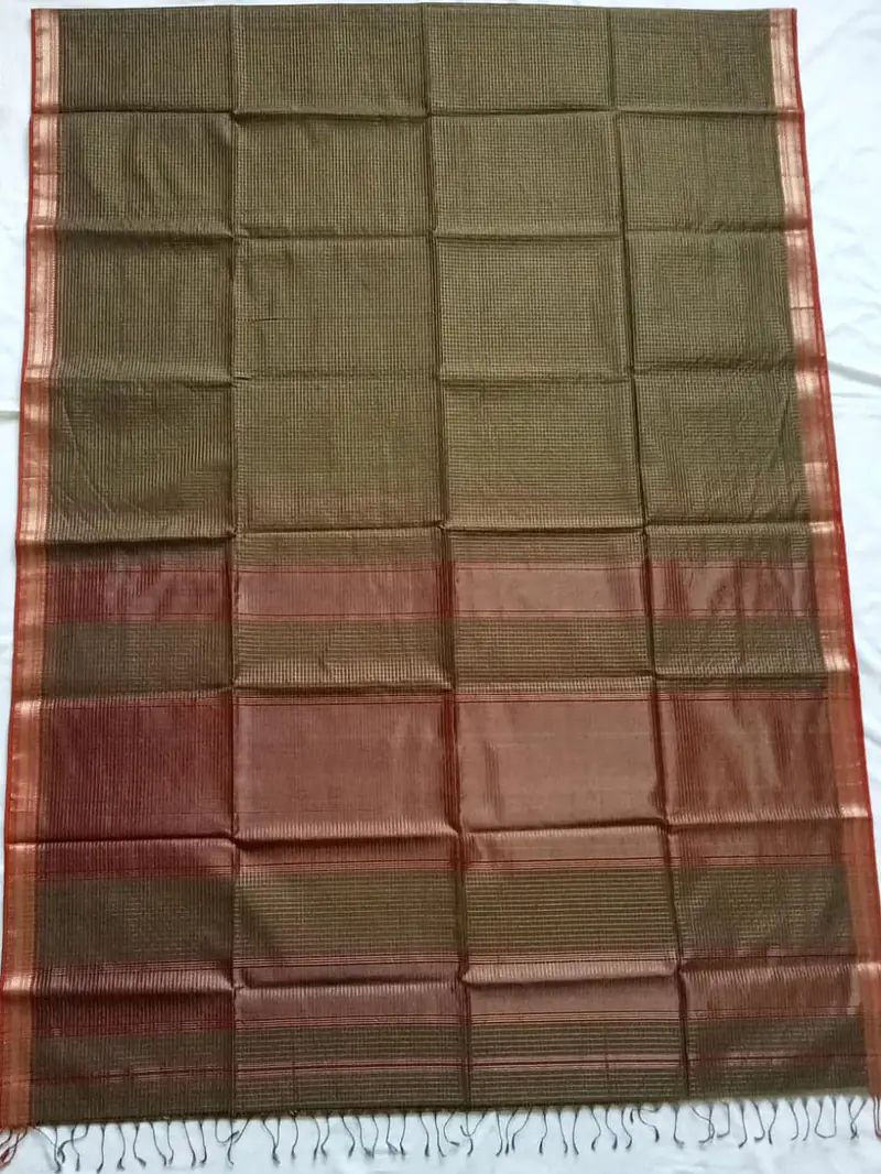 MAHESHWARI HANDLOOM COTTON SILK SAREE - Master