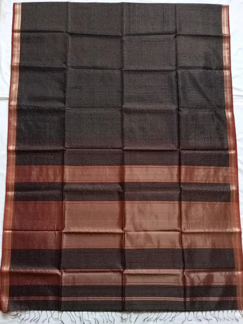 MAHESHWARI HANDLOOM COTTON SILK SAREE - Master