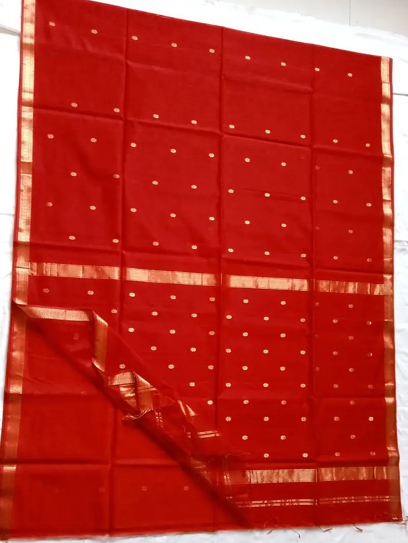 MAHESHWARI HANDLOOM COTTON SILK SAREE - Master
