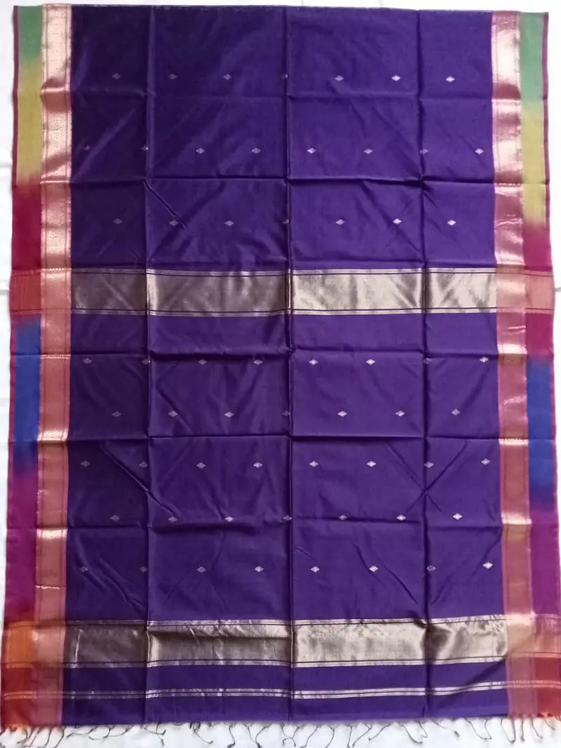 MAHESHWARI HANDLOOM COTTON SILK SAREE - Master