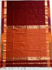 MAHESHWARI HANDLOOM COTTON SILK SAREE - Master