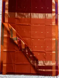 MAHESHWARI HANDLOOM COTTON SILK SAREE - Master